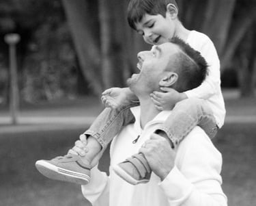 Derek and Son in park