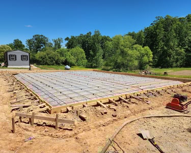 a sturdy foundation built to code