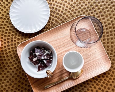 Plateau de bienvenue Café chocolat © Virginie Bouilhac