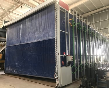 spray painting workshop of truck mounted manufacture