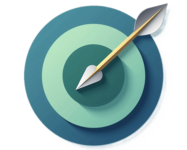 a dart picture representing a goal or a mission