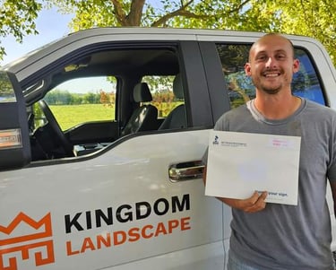 Austin Moxley, Owner of Kingdom Landscape. Now a part of the BBB.