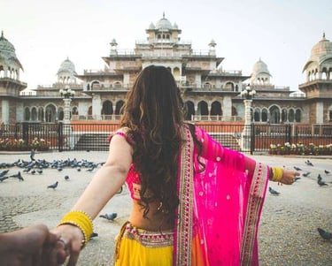 pre wedding shoot at almert hall jaipur