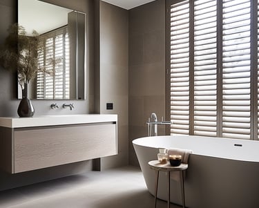 Bathroom Vinyl Shutter Installation Teddington