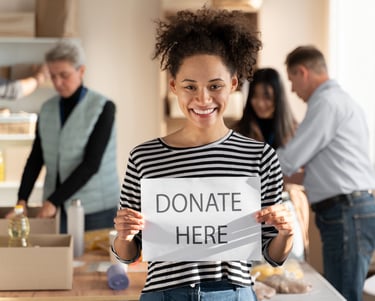 Donate sign
