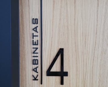 Veidrodinės ir matines pleveles klijavimas