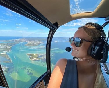 helicopter tour  fly over abu dhabi famous landmarks
