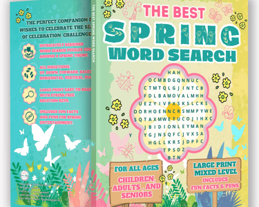 Spring Word Search Book, Easter Word Search Book