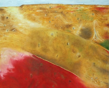 Landscape 1. Oil on canvas. 2020. 102 x 102 cms. Private Collection