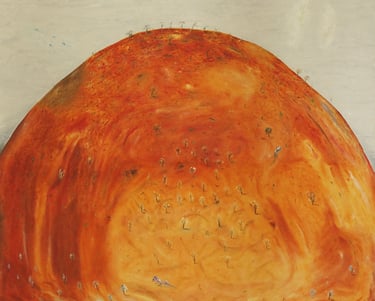 Remembered Hill - near Flinders Ranges. Oil on canvas. 2020. 102 x 102 cms