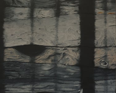 Night Landscape 2. Oil on canvas. 2021.  102 x 102 cms