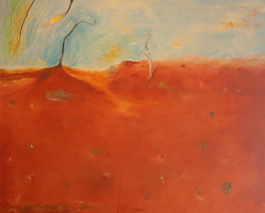 Bush Landscape. Oil on canvas. 2022. 122 x 122 cms