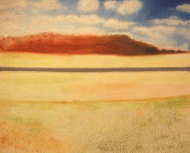Landscape 7. Oil on canvas. 2022. 102 x 102 cms.