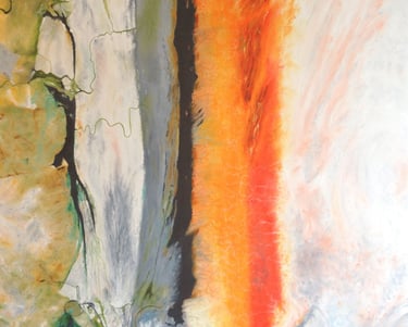 Landscape 9. Oil on canvas. 2022. 137 x 137 cms.