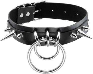 Goth Jewelry: Gothic Collar PU Leather Spike Studded Vintage Necklace