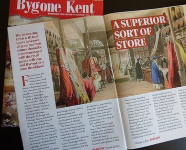 magazine article by John Brookland in Bygone kent 