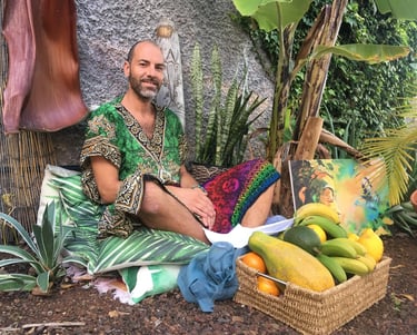 Bruno Meireles at Indigo Star House Garden meditation