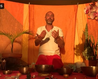 Bruno Meireles at Indigo Star House Sunset meditation