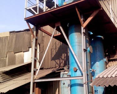 Triethylamine (TEA) gas scrubbing system for Cold box sand core making process 