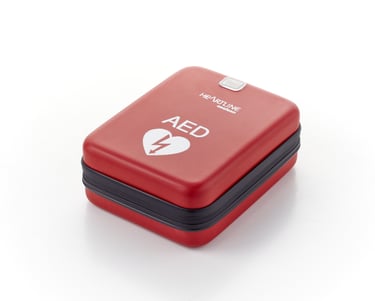 Defibriliatorius su transportavimo krepšiu