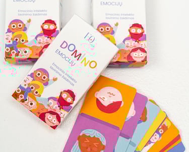 EMOCIJŲ DOMINO - stalo žaidimas EQ lavinimui