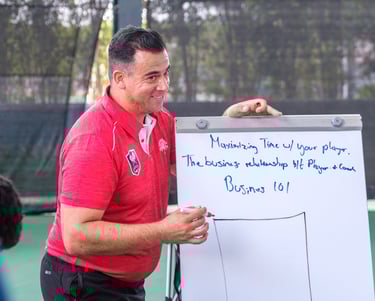 Cesar Performance Coach at GPTCA seminar where he is training coaches