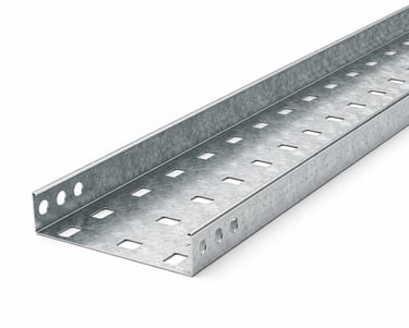 Metal cable trays for organized electrical cable management