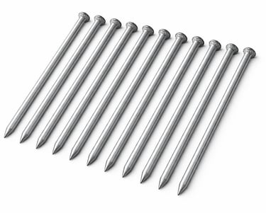 Heavy-duty construction nails for building and carpentry work