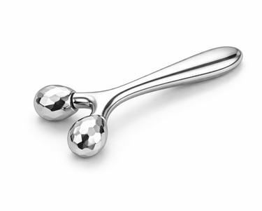 Metal face massager for facial relaxation and circulation, professional skin care tool