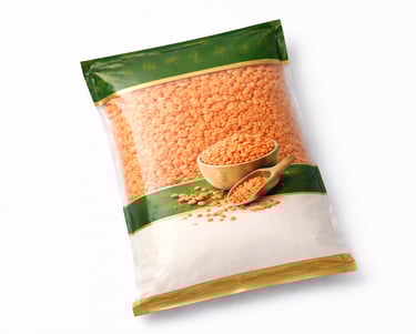 Red lentils (masoor) for cooking, processing, and export markets