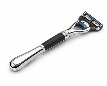 Durable razor handle for barber shaving tools, professional salon accessory