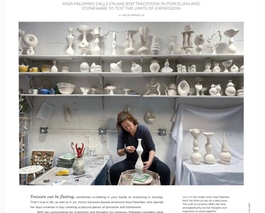 Florida Design Magazine Article on Anja Palombo 
