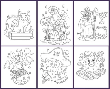 halloween coloring book