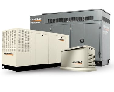 Generac commercial, residential and industrial generators