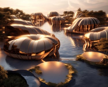Futuristic resort