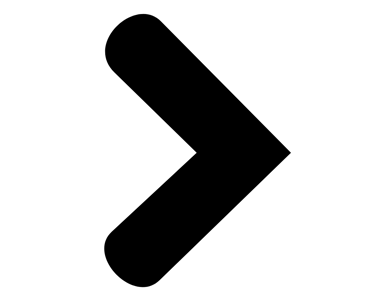 Black right arrow chevron icon for website navigation and next page UI controls.