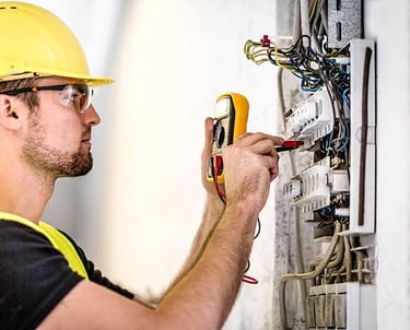A competent electrician performing general electric work