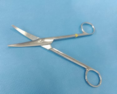 a pair of scissors and a pair of scissors