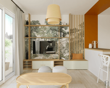 Le color zoning, technique de mise en couleur des murs pour délimiter les espaces.