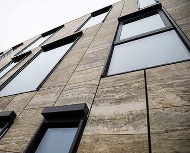 FOSS Denmark, Silver Travertine Tiles