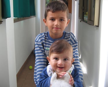 Gabriel e Viktor in una pausa di gioco