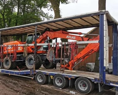 Transport von Baumaschinen durch S&W Internationale Spedition