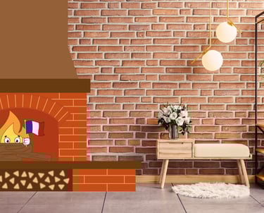 Petite flamme Maxima de MaxThomasBois qui tient un drapeau français