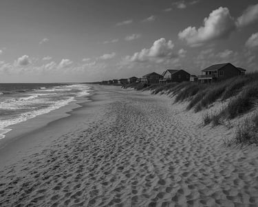 houses on a beach for the portfolio of William McCleary