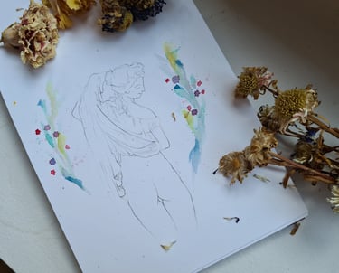 Madreselva Tattoo Studio Madrid laurasalastattoo watercolor