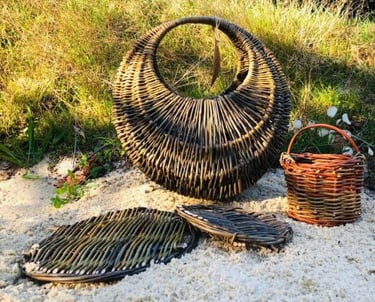 Atelier Saule Sister - Panier en osier lune