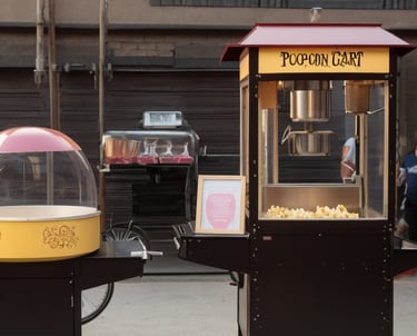 popcorn, cotton candy, waffle, ice cream services in kl penang selangor johor melaka ipoh perak