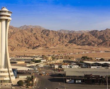 Aqaba Jordan overlooking mountains
