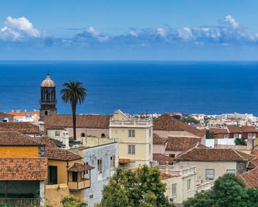 Tenerife sea views overlooking coastal homes
