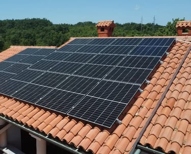 Solarni paneli na crep krovu primorje